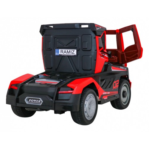 Truck Super Truck s přívěsem pro děti Dálkové ovládání Pomalé startování Kola EVA Audio Light