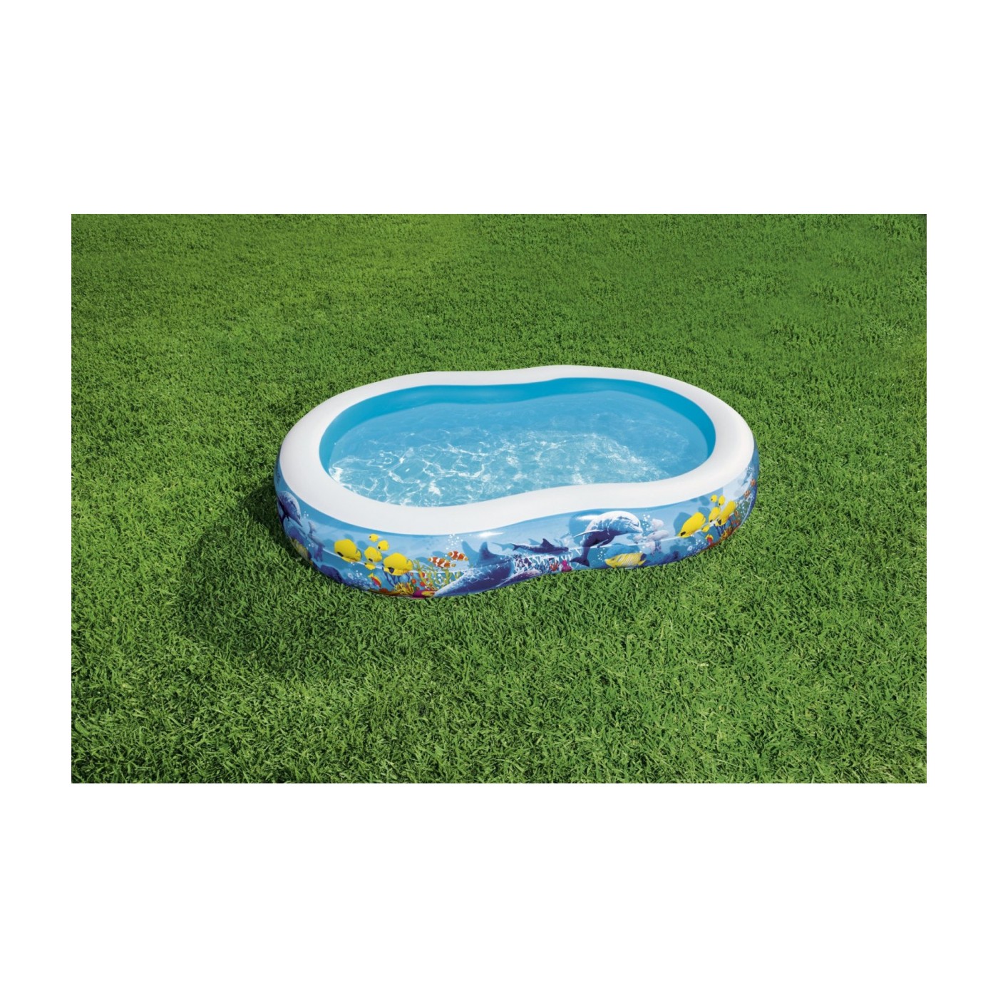 Nafukovací bazén Mořská půda 262x157x46cm pro děti 3+ BESTWAY + opravná lišta