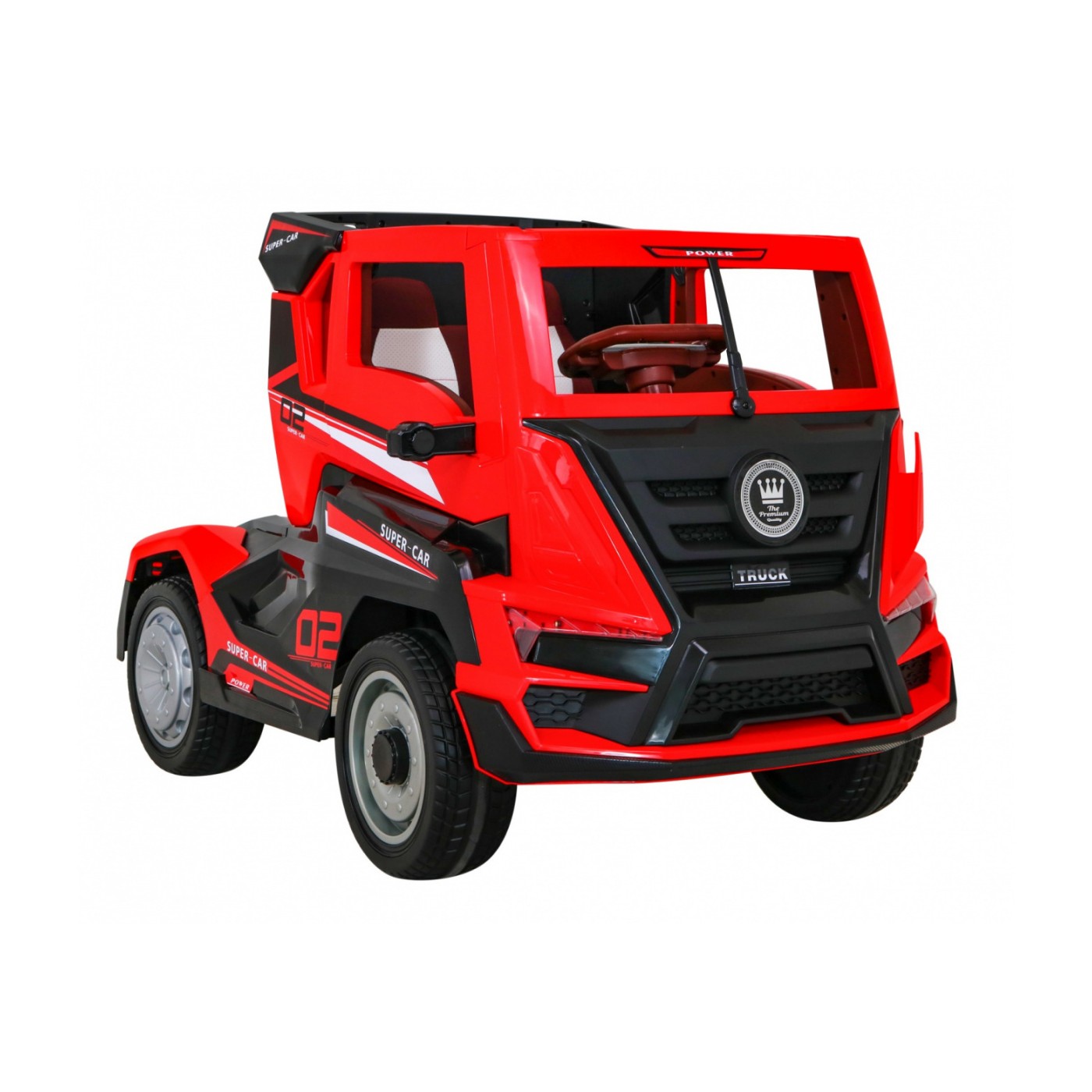 Truck Super Truck s přívěsem pro děti Dálkové ovládání Pomalé startování Kola EVA Audio Light