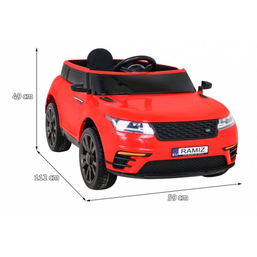 Super-S Děti Dobíjecí Auto Červené Dálkové Pomalé Startování Kola EVA SVĚTLA