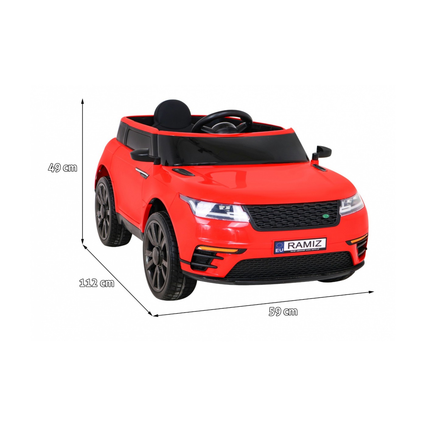 Super-S Děti Dobíjecí Auto Červené Dálkové Pomalé Startování Kola EVA SVĚTLA