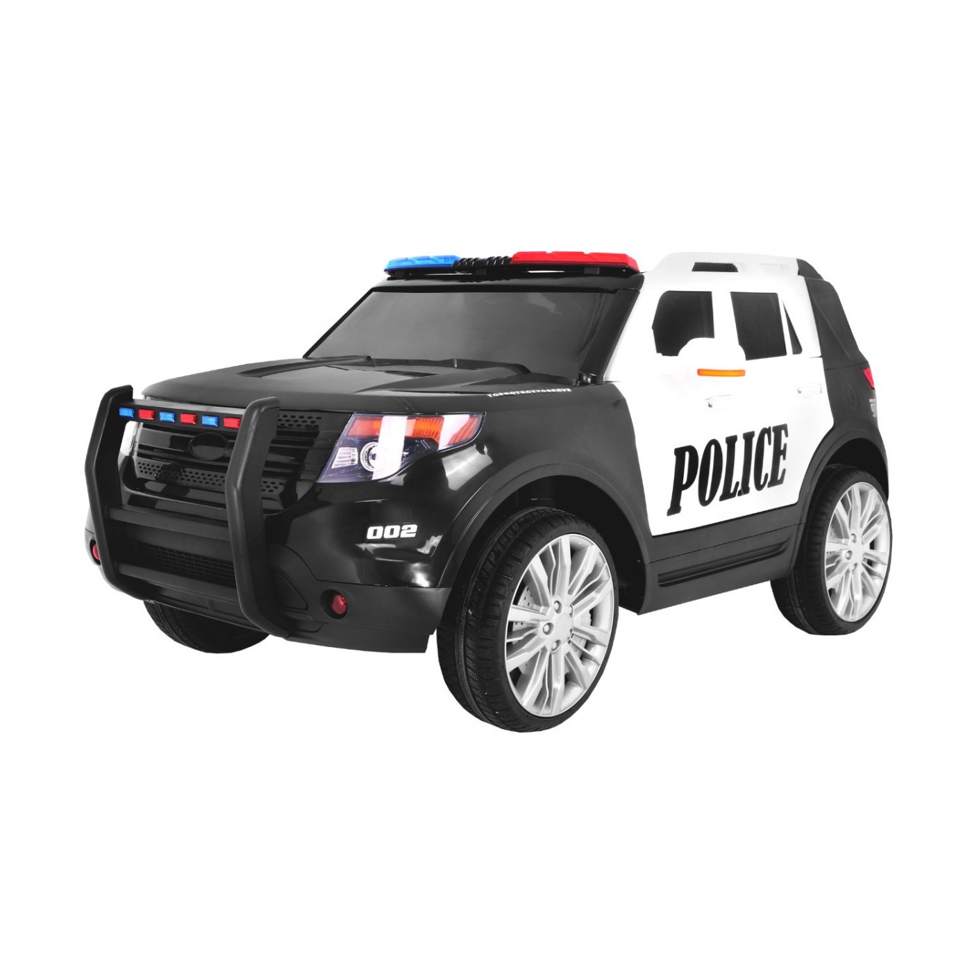 Auto SUV Dětská baterie Powečervená Police Mořské panny Světla Megafon Dálkové ovládání Pomalý start EVA SAMOLEPKY