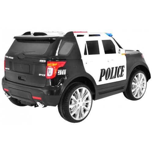 Auto SUV Dětská baterie Powečervená Police Mořské panny Světla Megafon Dálkové ovládání Pomalý start EVA SAMOLEPKY