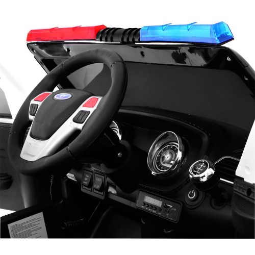 Auto SUV Dětská baterie Powečervená Police Mořské panny Světla Megafon Dálkové ovládání Pomalý start EVA SAMOLEPKY