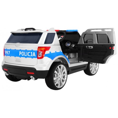 Auto SUV Dětská baterie Policejní mořské panny Světla Megafon Dálkové ovládání Pomalý start EVA SAMOLEPKY