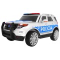 Auto SUV Dětská baterie Policejní mořské panny Světla Megafon Dálkové ovládání Pomalý start EVA SAMOLEPKY