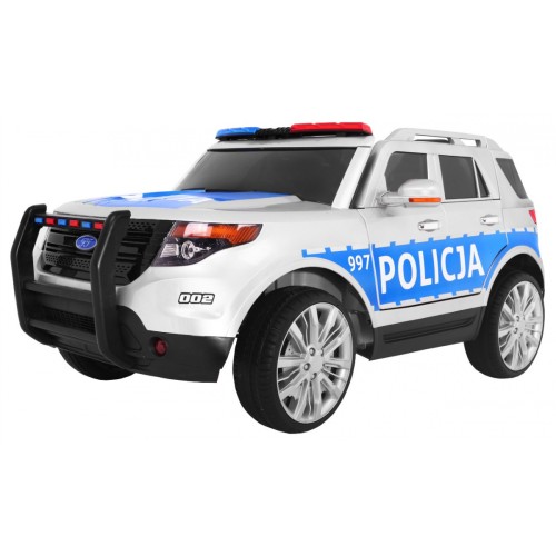 Auto SUV Dětská baterie Policejní mořské panny Světla Megafon Dálkové ovládání Pomalý start EVA SAMOLEPKY