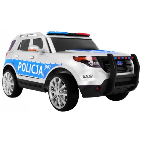 Auto SUV Dětská baterie Policejní mořské panny Světla Megafon Dálkové ovládání Pomalý start EVA SAMOLEPKY