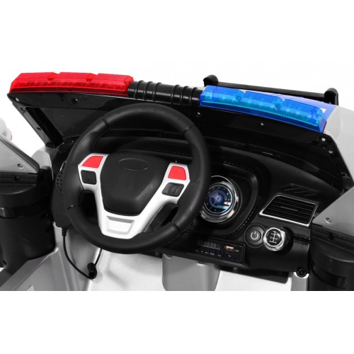 Auto SUV Dětská baterie Policejní mořské panny Světla Megafon Dálkové ovládání Pomalý start EVA SAMOLEPKY
