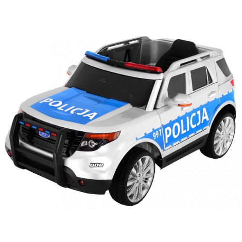 Auto SUV Dětská baterie Policejní mořské panny Světla Megafon Dálkové ovládání Pomalý start EVA SAMOLEPKY
