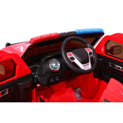 Auto SUV Požár na baterii pro děti Mořské panny Světla Megafon Dálkové ovládání Pomalý start Samolepky