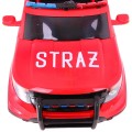 Auto SUV Požár na baterii pro děti Mořské panny Světla Megafon Dálkové ovládání Pomalý start Samolepky