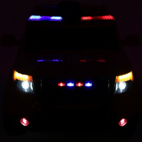 Auto SUV Požár na baterii pro děti Mořské panny Světla Megafon Dálkové ovládání Pomalý start Samolepky