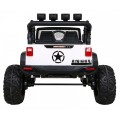 Brothers terénní auto na baterii Bílá + Dálkový + Pomalý Start + EVA + LED MP3