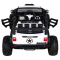 Brothers terénní auto na baterii Bílá + Dálkový + Pomalý Start + EVA + LED MP3