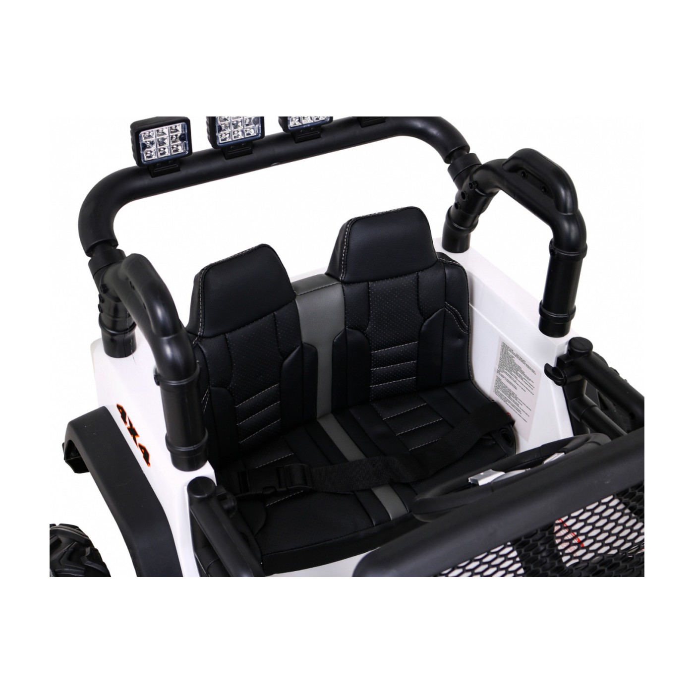 Brothers terénní auto na baterii Bílá + Dálkový + Pomalý Start + EVA + LED MP3