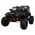 Brothers bateriově napájené off-road auto černé + dálkové ovládání + pomalý start + EVA + LED MP3