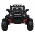 Brothers bateriově napájené off-road auto černé + dálkové ovládání + pomalý start + EVA + LED MP3