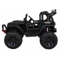 Brothers bateriově napájené off-road auto černé + dálkové ovládání + pomalý start + EVA + LED MP3