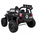 Brothers bateriově napájené off-road auto černé + dálkové ovládání + pomalý start + EVA + LED MP3