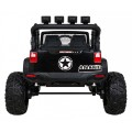 Brothers bateriově napájené off-road auto černé + dálkové ovládání + pomalý start + EVA + LED MP3