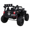 Brothers bateriově napájené off-road auto černé + dálkové ovládání + pomalý start + EVA + LED MP3
