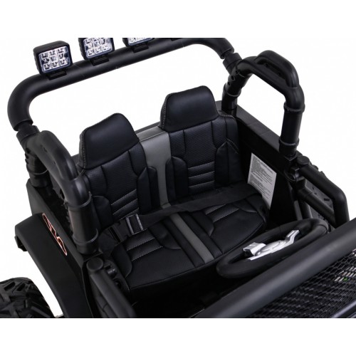 Brothers bateriově napájené off-road auto černé + dálkové ovládání + pomalý start + EVA + LED MP3
