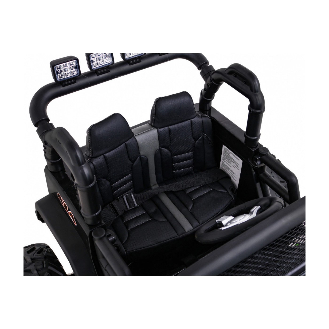 Brothers bateriově napájené off-road auto černé + dálkové ovládání + pomalý start + EVA + LED MP3