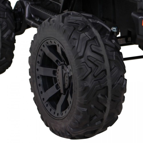 Brothers bateriově napájené off-road auto černé + dálkové ovládání + pomalý start + EVA + LED MP3