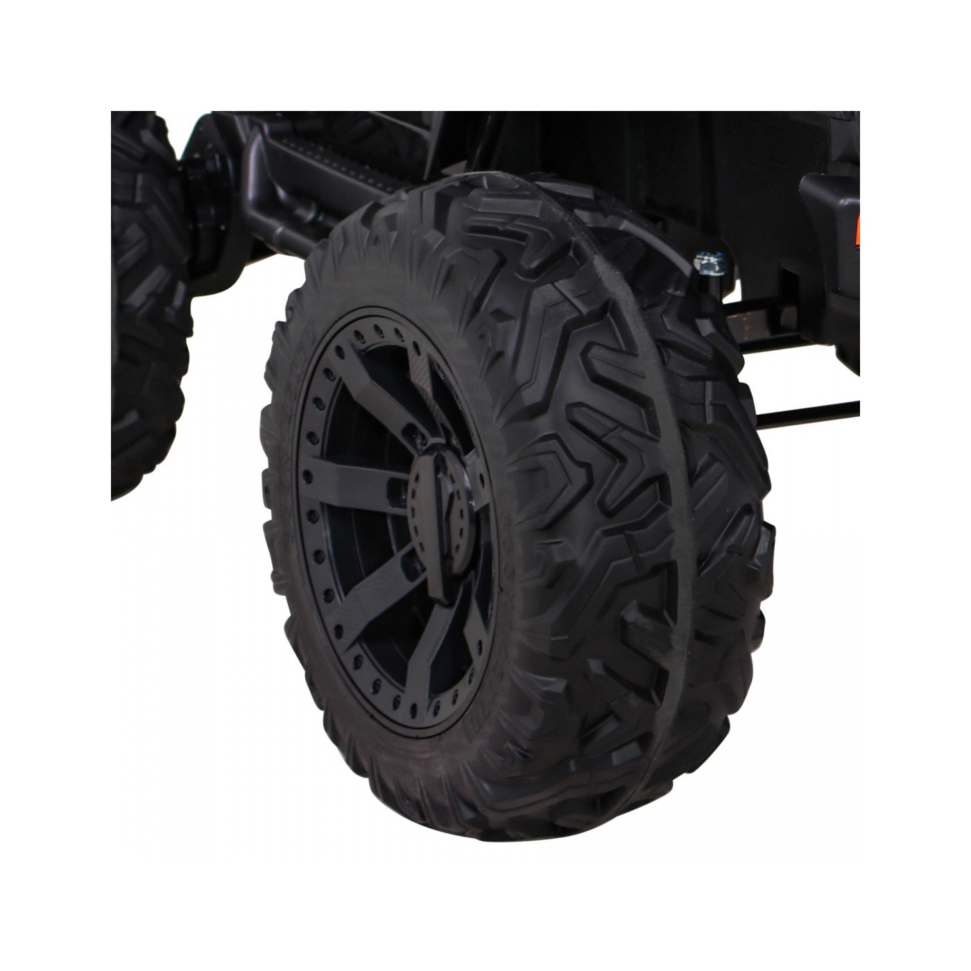 Brothers bateriově napájené off-road auto černé + dálkové ovládání + pomalý start + EVA + LED MP3
