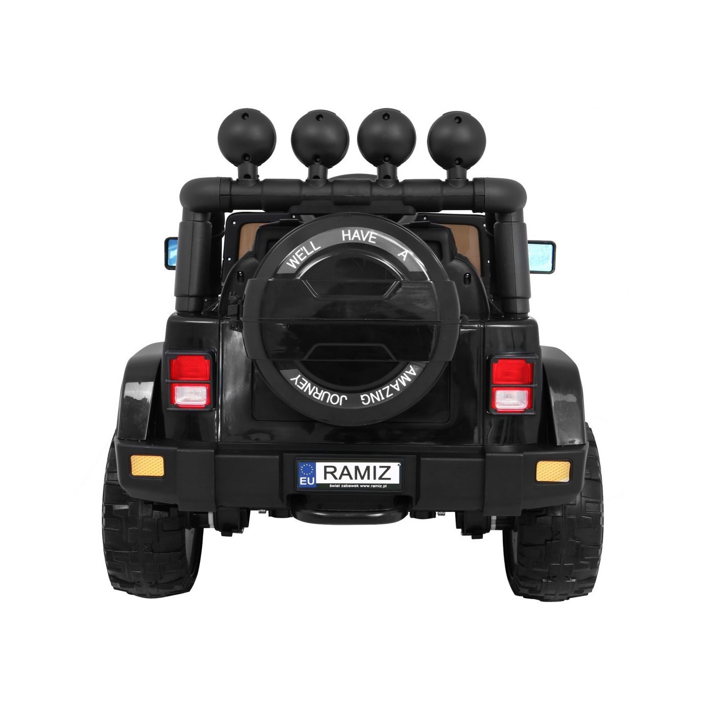 Offroadové vozidlo 4WD na plný úvazek černé