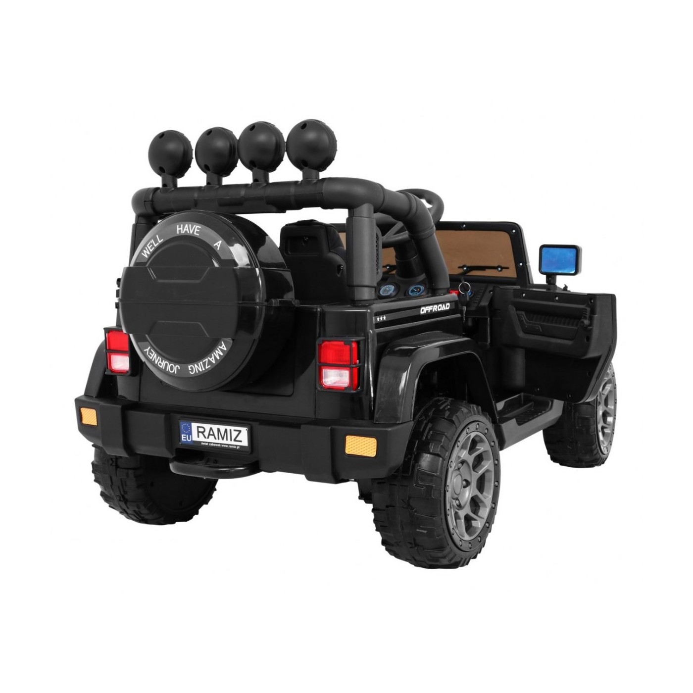 Offroadové vozidlo 4WD na plný úvazek černé