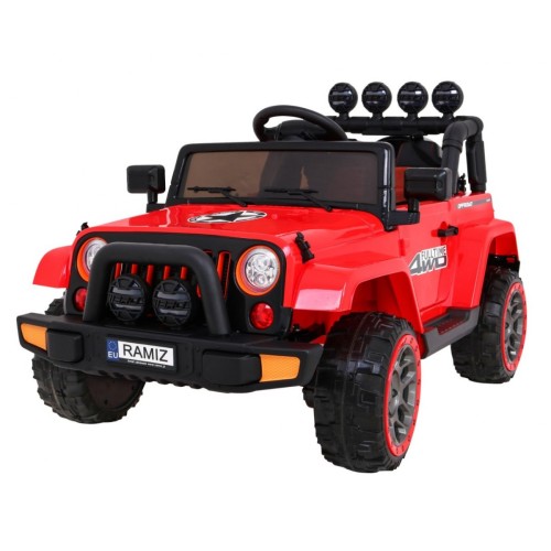 Offroadové vozidlo 4WD na plný úvazek červené