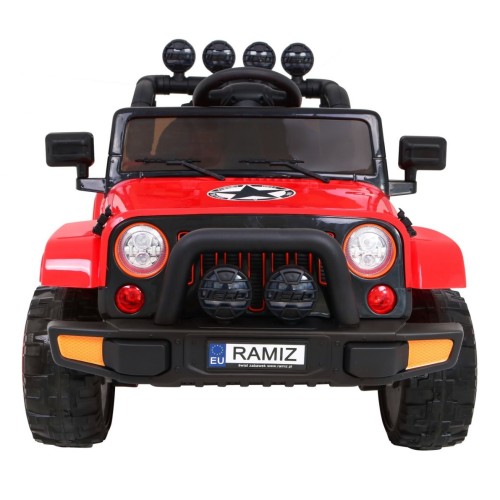 Offroadové vozidlo 4WD na plný úvazek červené