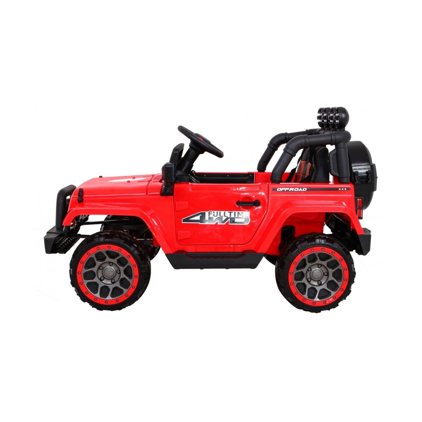 Offroadové vozidlo 4WD na plný úvazek červené
