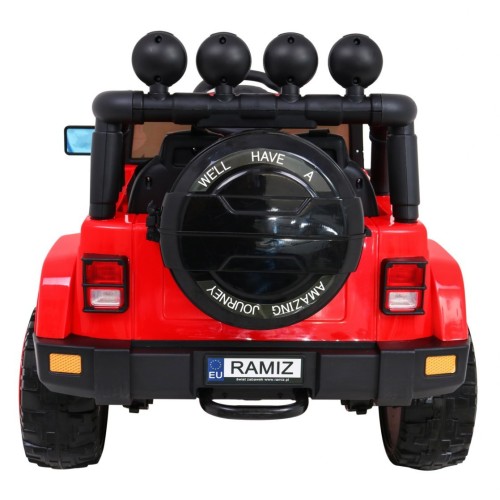 Offroadové vozidlo 4WD na plný úvazek červené