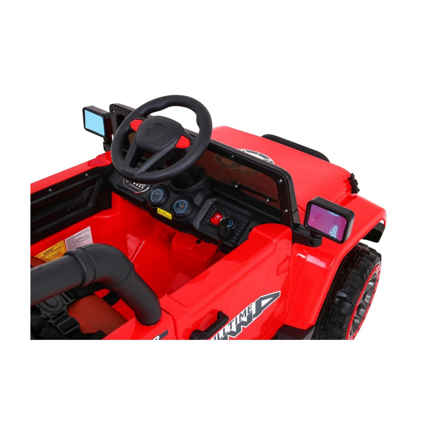 Offroadové vozidlo 4WD na plný úvazek červené