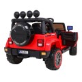 Offroadové vozidlo 4WD na plný úvazek červené