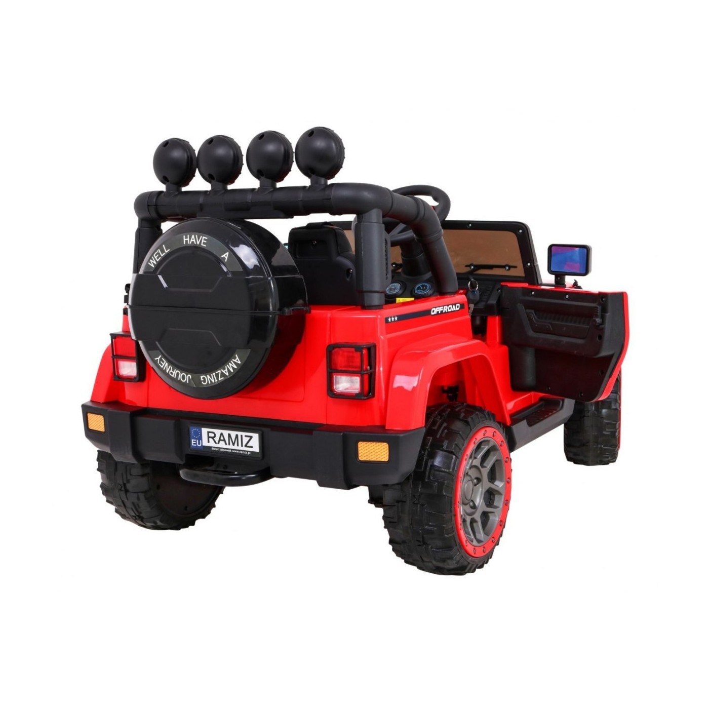 Offroadové vozidlo 4WD na plný úvazek červené