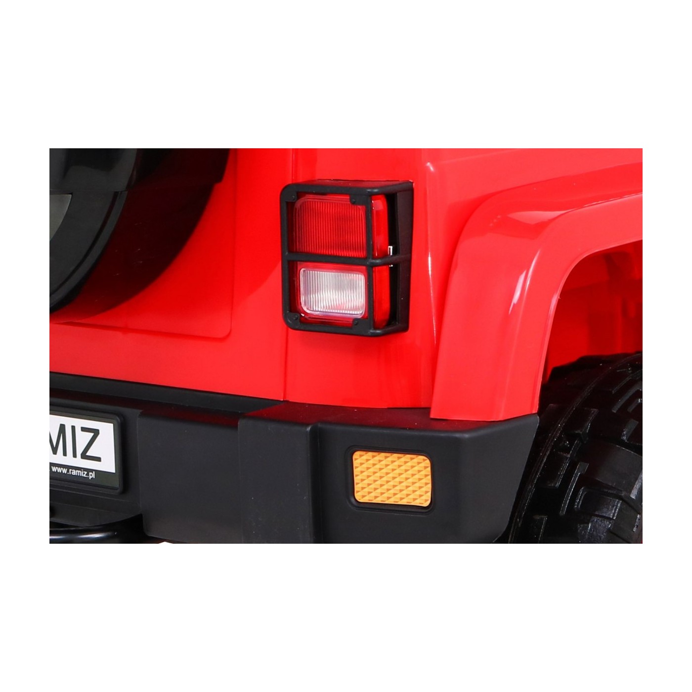 Offroadové vozidlo 4WD na plný úvazek červené