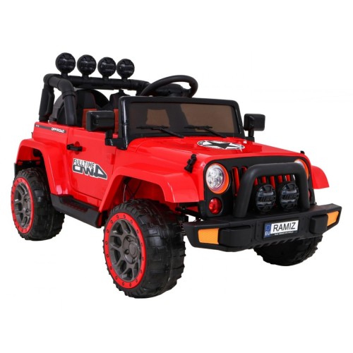 Offroadové vozidlo 4WD na plný úvazek červené