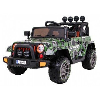 Terénní auto na plný úvazek 4WD Dětský lak Moro + Naped 4x4 + Dálkové ovládání + Audio LED + Úložný box