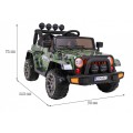 Terénní auto na plný úvazek 4WD Dětský lak Moro + Naped 4x4 + Dálkové ovládání + Audio LED + Úložný box