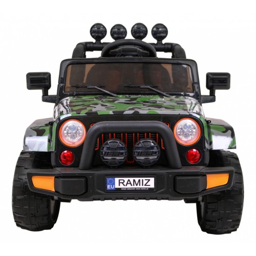 Terénní auto na plný úvazek 4WD Dětský lak Moro + Naped 4x4 + Dálkové ovládání + Audio LED + Úložný box