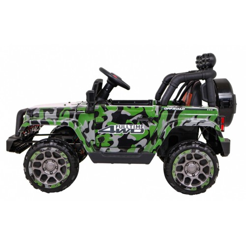 Terénní auto na plný úvazek 4WD Dětský lak Moro + Naped 4x4 + Dálkové ovládání + Audio LED + Úložný box