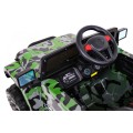 Terénní auto na plný úvazek 4WD Dětský lak Moro + Naped 4x4 + Dálkové ovládání + Audio LED + Úložný box