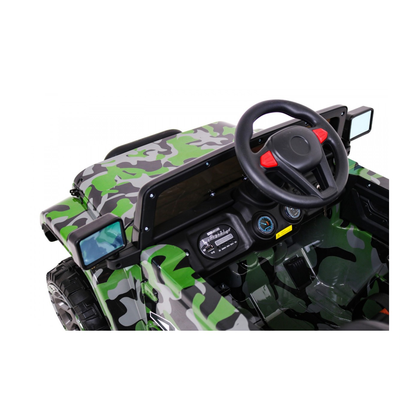 Terénní auto na plný úvazek 4WD Dětský lak Moro + Naped 4x4 + Dálkové ovládání + Audio LED + Úložný box
