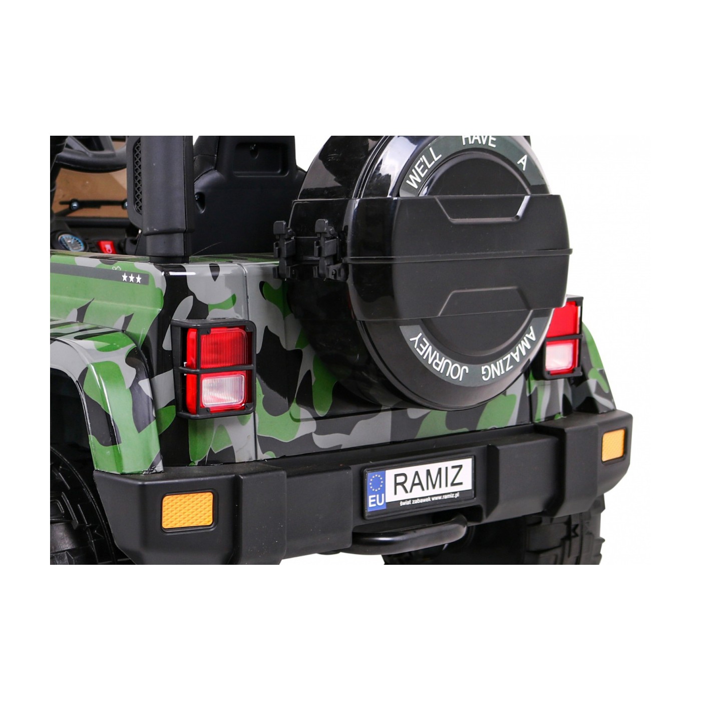 Terénní auto na plný úvazek 4WD Dětský lak Moro + Naped 4x4 + Dálkové ovládání + Audio LED + Úložný box