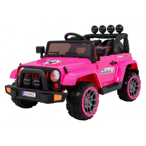 Offroadové vozidlo 4WD na plný úvazek růžové