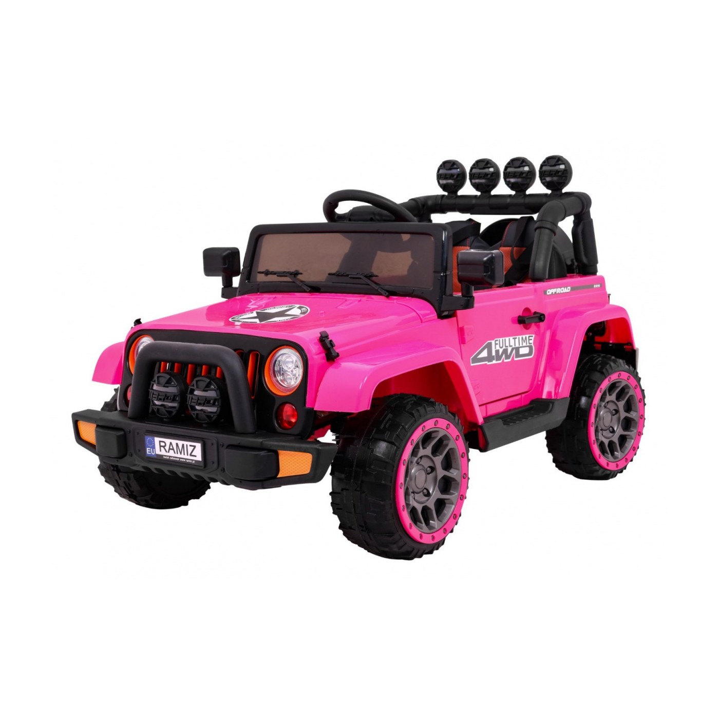 Offroadové vozidlo 4WD na plný úvazek růžové